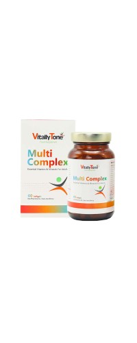 سافت ژل مولتی کمپلکس ویتالی تون | 60 عددی | ترکیب کامل از ویتامین ها و مواد معدنی