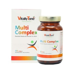 سافت ژل مولتی کمپلکس ویتالی تون | 60 عددی | ترکیب کامل از ویتامین ها و مواد معدنی