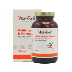 کپسول مولتی ویتامین و مینرال ویتالی تون 100 عددی | مولتی ویتامین همراه با جینسینگ