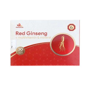 قرص رد جینسینگ ویتامین لایف | مولتی ویتامین برای رفع خستگی و افزایش توان