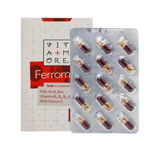 کپسول فرومور ویتامور | جلوگیری از کم خونی با وجود آهن ب کمپلکس و ویتامین ث