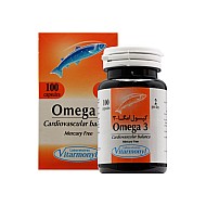 کپسول امگا 3 ویتارمونیل |‌ 100 عدد | امگا 3 بدون جیوه با ویتامین ای
