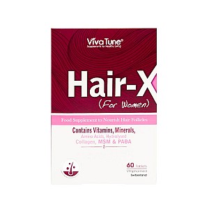 قرص هیر ایکس بانوان ویواتیون 60 عددی | ضد ریزش مو مخصوص بانوان