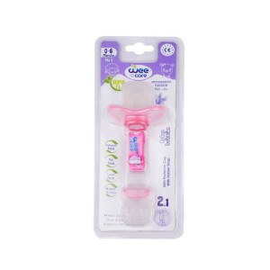 پستانک سیلیکونی زنجیردار وی کر مدل P110 | با طراحی خاص برای عبور جریان هوا برای کودکان از بدو تولد