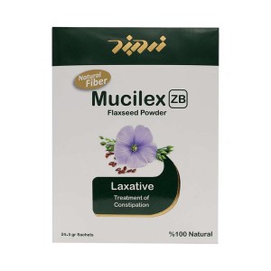 پودر دانه کتان موسیلکس زردبند | ملین گیاهی برای درمان یبوست و اختلالات گوارشی