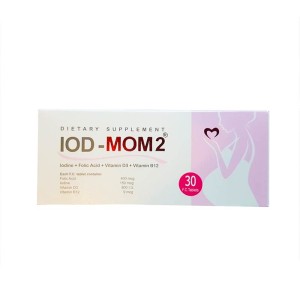 قرص ید مام 2 خوارزمی 30 عددی | حاوی اسیدفولیک، ید، ویتامین د۳ و ب12