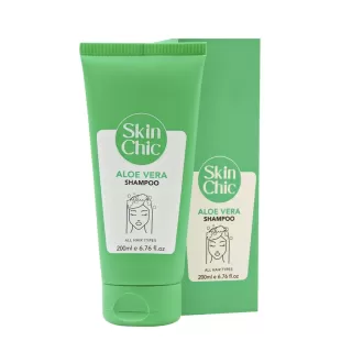 شامپو عصاره آلوئه ورا اسکین شیک | مناسب انواع مو قیمت شامپو الوئه ورا اسکین شیک