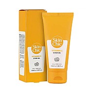 ژل اسکراب بدن ویتامین سی اسکین شیک | روشن کننده و پاک کننده پوست بدن