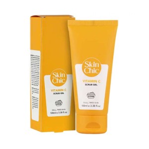 ژل اسکراب بدن ویتامین سی اسکین شیک | روشن کننده و پاک کننده پوست بدن