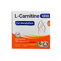 ویال خوراکی ال کارنیتین 1000 پارس بهروزان 10 عددی | افزایش سوخت و ساز بدن و چربی سوزی