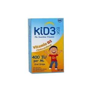 قطره کید 3 بی اس کی | 15 میلی لیتر | جلوگیری از نرمی استخوان در اطفال