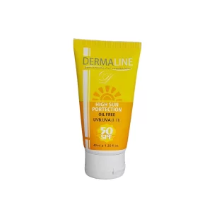 کرم ضد آفتاب فاقد چربی درمالاین 40 میلی | محافظت بالا با SPF50