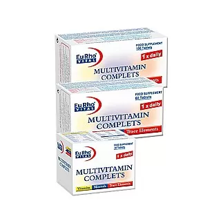 قرص ویتافیت مولتی ویتامین کامپلیت یوروویتال 100 عددی | سلامت پوست، مو و ناخن و سیستم ایمنی