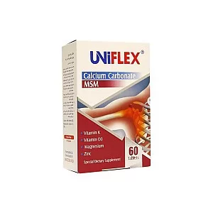 قرص یونی فلکس MSM ابیان 60 عدد | کاهش دردهای مفصلی  و ترمیم آن