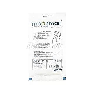 دستکش جراحی مدی اسمارت سایز 7 | دستکش لاتکس پودری استریل