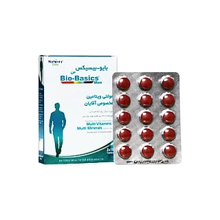 قرص بایوبیسیکس من نیچرز اونلی 30 عددی | مولتی ویتامین مخصوص آقایان