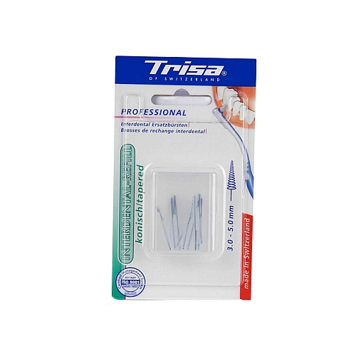 یدک براش بین دندانی پروفشنال 3-5 میلیمتری مخروطی 10 عددی تریزا یدک براش بین دندانی پروفشنال 3-5 میلیمتری مخروطی 10 عددی تریزا
