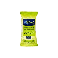دستمال مرطوب آنتی باکتریال یونی لد 12 عددی | حاوی روغن زیتون و پاک کننده دست