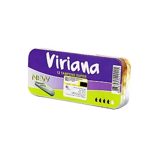 تامپون بهداشتی با قدرت جذب بالا ویریانا 12 عددی