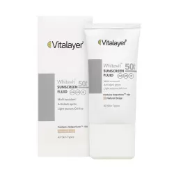 فلوئید ضد آفتاب وایت ویت ویتالیر SPF50 - بژ طبیعی فلوئید ضد آفتاب وایت ویت ویتالیر SPF50 - بژ طبیعی