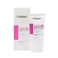 فلوئید ضد آفتاب سنسی ویت ویتالیر SPF50 بی‌رنگ  | مناسب پوست حساس و دوران بارداری