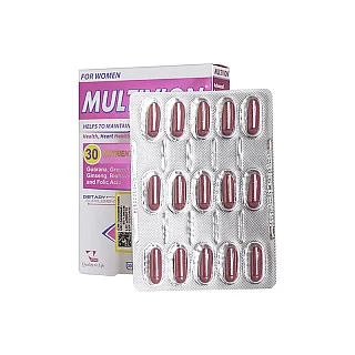 کپسول ژلاتینی مولتی ویون بانوان ویتان 30 عددی | مولتی ویتامین کامل برای زنان