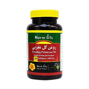 کپسول ژلاتینی ایونینگ پرایم رز نورم لایف 60 عددی | کاهش علائم یائسگی و سندروم پیش از قاعدگی