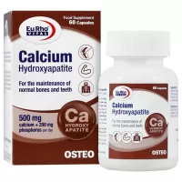 کپسول کلسیم هیدروکسی آپاتیت یوروویتال 60 عدد | تقویت استخوان و دندان ها
