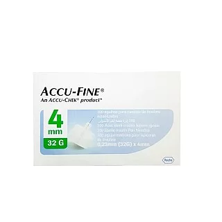 سرسوزن قلم انسولین اکو فاین 100 عددی | با طول 4 میلی متر و ضخامت 32 گیج 