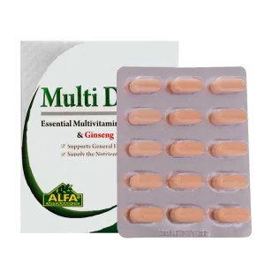 کپسول مولتی دیلی آلفا 30 عددی | مولتی ویتامین مینرال به همراه جینسینگ