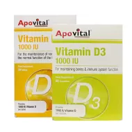 قرص ویتامین د3 1000 آپوویتال  | تامین ویتامین دی روزانه بدن