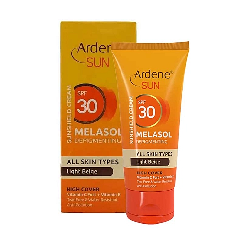 کرم ضد آفتاب ملاسول بژ روشن SPF30 آردن | با خاصیت ضد لک برای انواع پوست کرم ضد آفتاب ملاسول بژ روشن SPF30 آردن | با خاصیت ضد لک برای انواع پوست