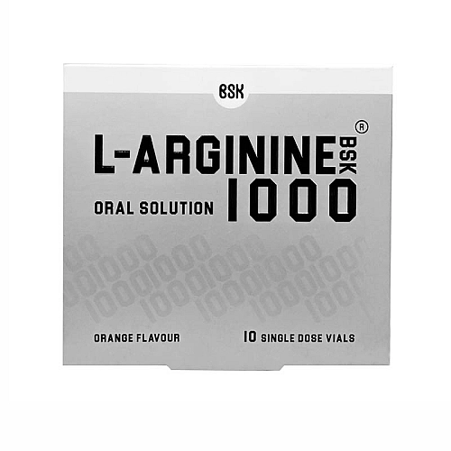 ویال ال آرژنین 1000 BSK ویال خوراکی ال آرژنین 1000 بی اس کی