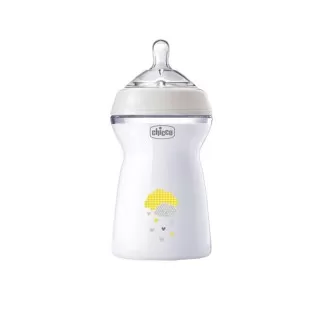 شیشه شیر نچرال فیلینگ چیکو 6+ - طوسی
