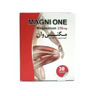 قرص مگنی وان 250 دنیا دارو | کمک به سلامت سیستم عصبی عضلانی