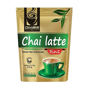 ساشه چای لاته دوبیس 3 در 1 | 15 عدد |  چای لاته فوری 