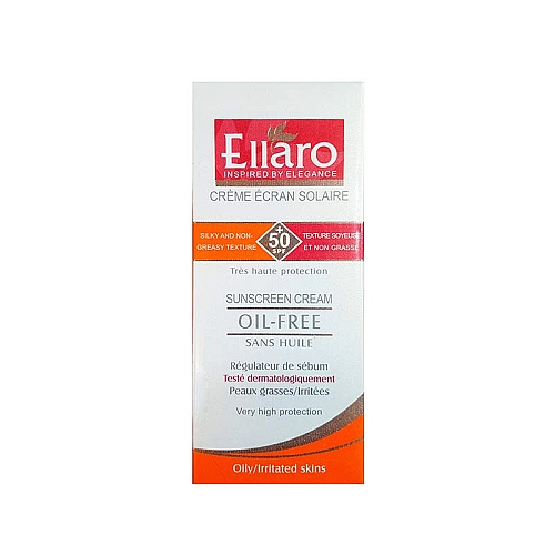 کرم ضد آفتاب فاقد چربی SPF50 الارو بی رنگ