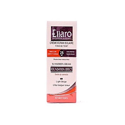 کرم ضد آفتاب با پوشش کرم پودر SPF25 الارو بژ روشن