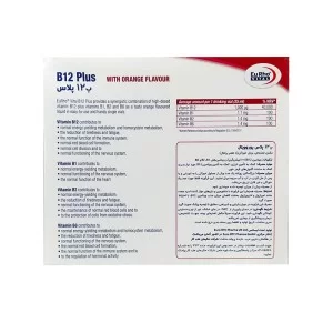 ویال خوراکی ب12 پلاس یوروویتال 6 عددی | تامین انرژی و تامین ب۱۲ مورد نیاز بدن