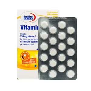 قرص جویدنی ویتامین ث 250 یوروویتال | تقویت سیستم ایمنی بدن