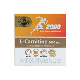خرید کارنیتین 2000 میلی گرم ویال کارنیتین مایع 2000 مکس اونیو
