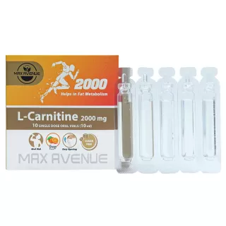 خرید کارنیتین 2000 میلی گرم ویال کارنیتین مایع 2000 مکس اونیو