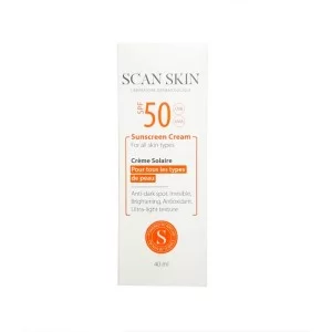 کرم ضد آفتاب و ضد لک اسکن اسکین 40 میلی | مناسب برای انواع پوست با SPF50