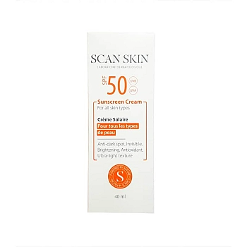 کرم ضد آفتاب و ضد لک اسکن اسکین 40 میلی | مناسب برای انواع پوست با SPF50