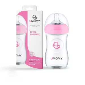 شیشه شیر پلی پروپیلن دهانه عریض یومامی |260 میلی آنتی کولیک برای کودکان بیش از 1 سال