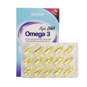 سافت ژل امگا 3 دی اچ ای بالا ویواتون 30 عددی | کمک به سلامت مغز