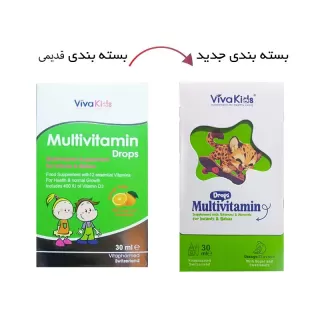 قطره مولتی ویتامین ویواکیدز 30 میلی | حاوی ترکیبات ضروری برای نوزادان