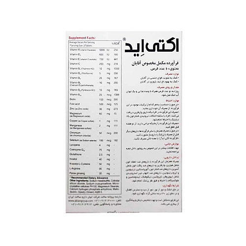 قرص اکتی اید ابیان دارو اکتی اید ابیان دارو