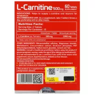 قرص ال کارنیتین ۵۰۰ ویتاپی 60 عدد | چربی سوز و افزایش انرژی