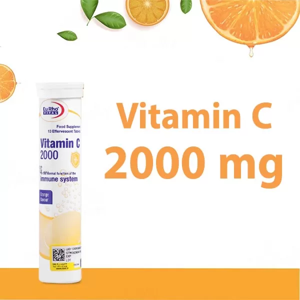 ویتامین سی جوشان ۲۰۰۰ یوروویتال